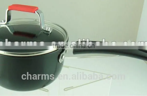 Charms Induction Cooking Pot Fabrication&stainless Steel Durm Shape Milk Pot With Glass Lid&Stainless Steel Cookware Quality Choice photo-4