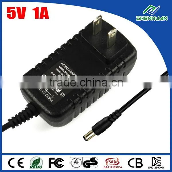 AC DC 5V 1A Power Adapter Wall Mounted Adapter for Mobile Watch Phones
