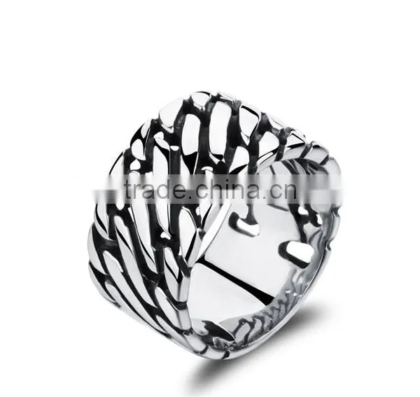 Hot Sale Stainless Steel Jewellery in Stock Wholesale Gay Men Ring photo-2