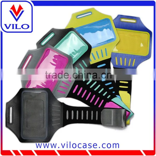 New Products Water Resistant Lycra Fabric Light Weight Gym Jogging Sports Phone Armband photo-5