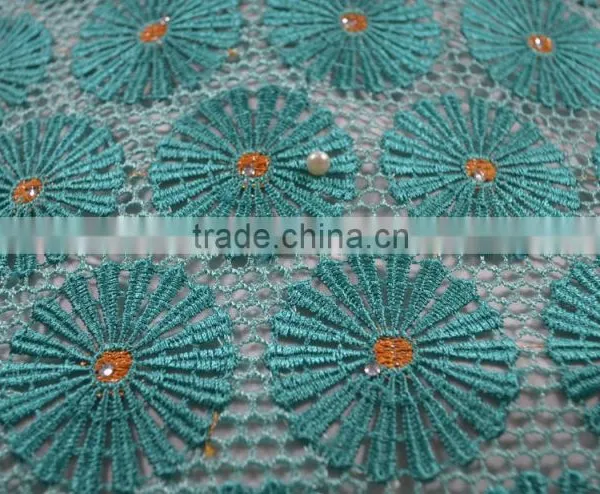 Nigerian Wedding Cotton Lace Africa Watersoluble Lace Africa Dry Lace Fabris photo-4