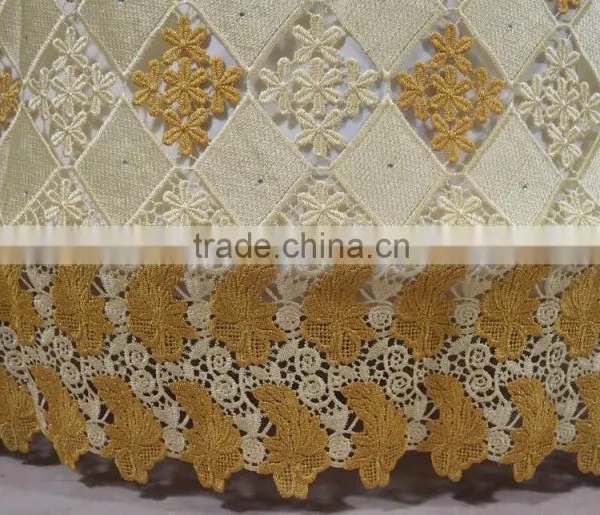 Trending Style Latest Chemical Lace Sequin and Beads Lace Fabric Lace With Rhinestones Wedding Dress photo-4