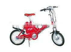 2015New!Hot Selling! 16"Wheel 250w/300w/ 500w Lead Acid Electric Bike/Steel Electric Folding Bike With CE Approval