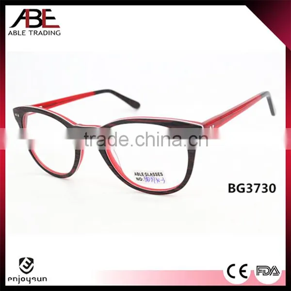 New Trend 2016 Round Woman Quality Handmade New Style Acetate Eyeglasses Optical Frames Optics Spectacle FDA Supplier's Choice photo-3