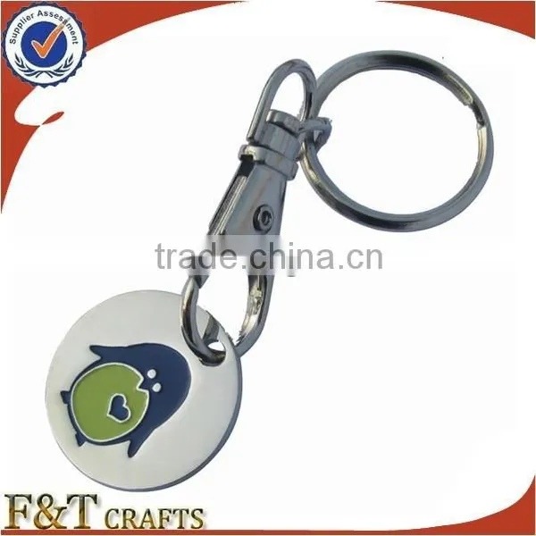 Factory Metal Custom Trolley Token Coin Keychain photo-2