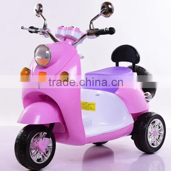 2016 New Kids Motorcycle ,baby Electric Bike,with Led Light,braking and Forward Function