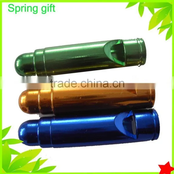 Bullet Shape Whistle, Metal Safety Whistle With Key Chain