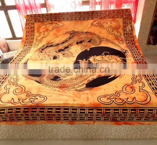 Indian Hippie Tapestry Tapestries Orange Tapestries Tapestry Wall Hanging Dragon Tapestries Bohemian Wall Tapestries