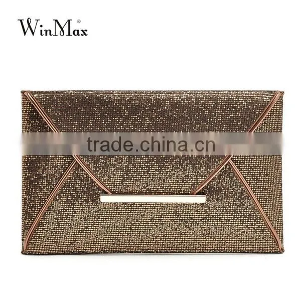 PU Sequined Hasp Party Evening Clutch Bags Ladies Small Hand Purse