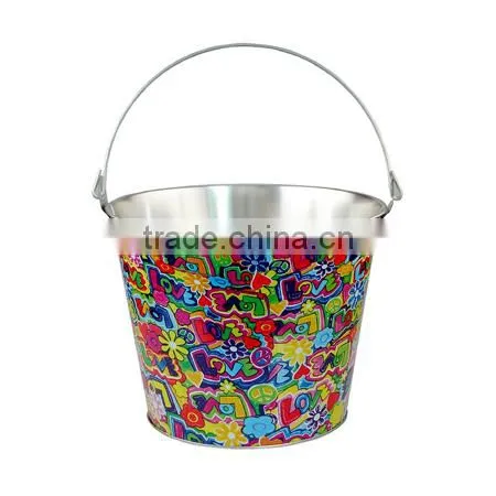 Metal Tin Ice Bucket, Customized Printing Ways Available photo-5