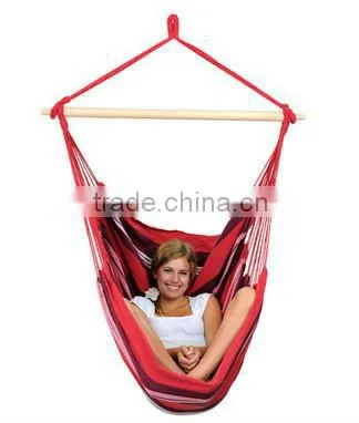 weatherproof 'Havanna' hanging hammock chair with rotating ceiling hook.