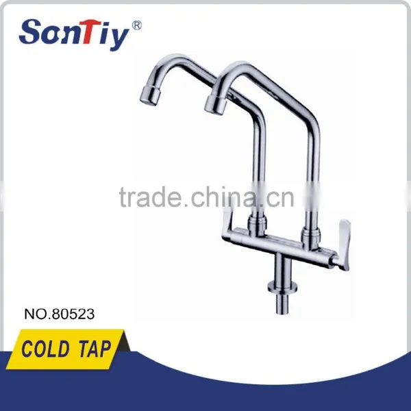 High Quality Brass Double Levers Kitchen Tap 80527 photo-2