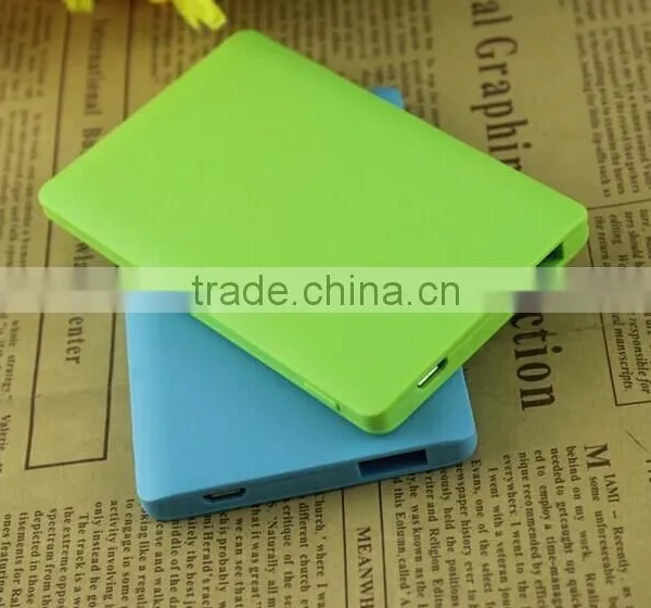 Hot Fashion Credit Card Powerbank 2500mah With Printing the Attached Logo on Power Bank