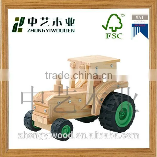 High Quality Home Decor DIY Wooden Car photo-4