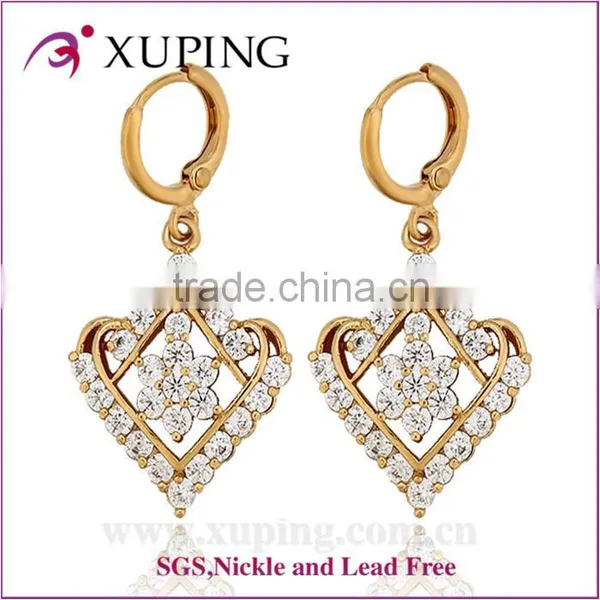 High Quality 18k Gold Color Long Beads Fashion Earrings