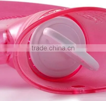 Hot PVC Hot- Water Bottle Classic Big Capacity Pink Anti-scald photo-2