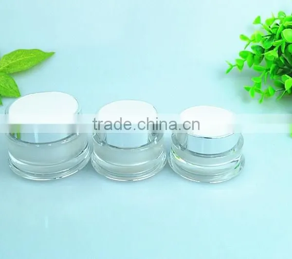 Cystal Top ABS Cap Plastic Acryrlic Cream Jars photo-6