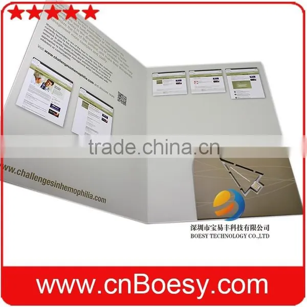 A3 Flat Paper Size Paper USB Flash Drive With Coustomized Advertising Artwork CMYK Printing photo-2