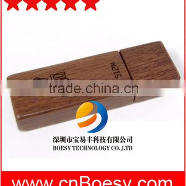 Wooden Rectangle High Speed USB Flash Drive, Logo Printing Free photo-2