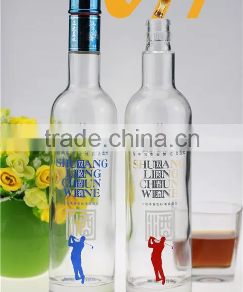High Quality Glass Ethanol Bottle Screw Mouth Bottle Cucurbit Shape Bottle photo-5