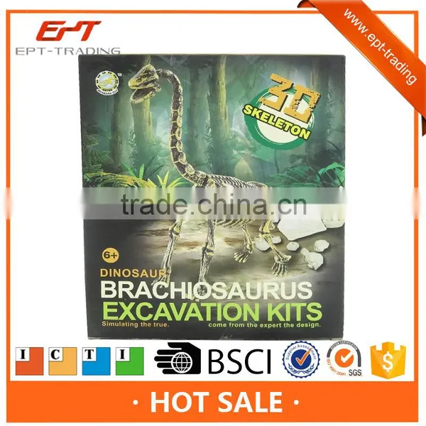 Education Science Dig 3d Dinosaur Skeleton Excavation Kit Toy for Kids
