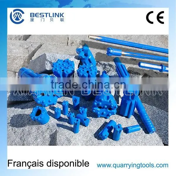 D32mm D34mm China Tapered&Threaded Button Bit for Rock Drilling