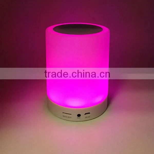 Colour Changing Led Lamp Light Wireless Bluetooth Speaker photo-3