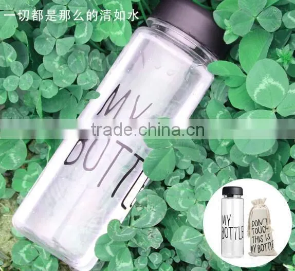 500ml Water Cup Transparent My Bottle / Lemon Juice Bottle / Plastic Water Bottle photo-3