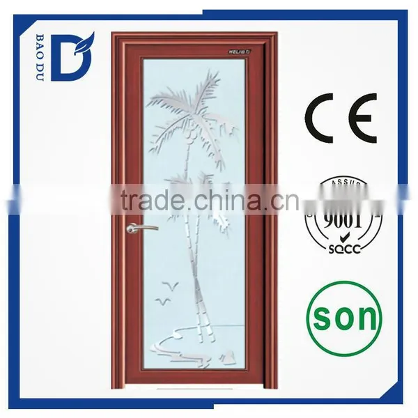 Decorative Interior Bathroom Doors With Glass Inserts photo-4