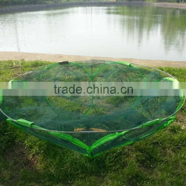 83 * 83cm 6 Holes Large Automatic Foldable Fishing Net Trap Shrimp Cage photo-2