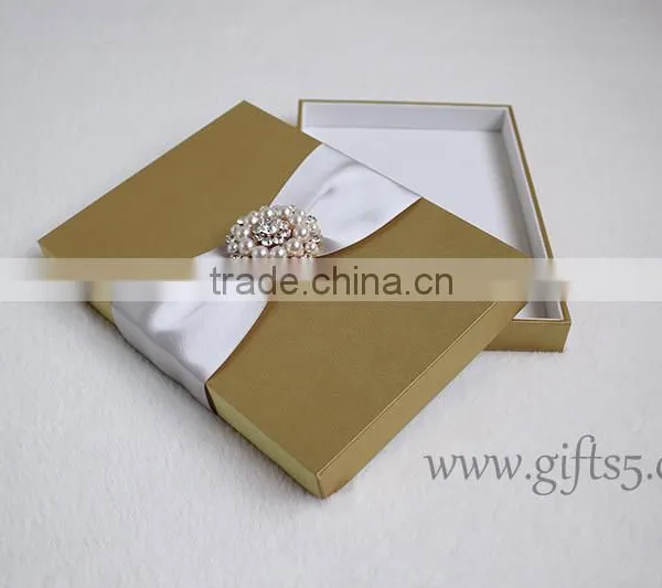 Handmade Luxury Wedding Invitation Boxes Wholesale photo-4