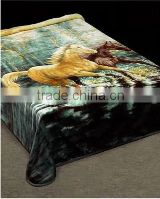 100% Polyester Wholesale Thermal Protection Container Home Muslin China Supplier Animal Print Blanket photo-4