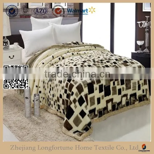 Manufactory Walmart China Home Textile Double Layer Mink Blanket photo-4