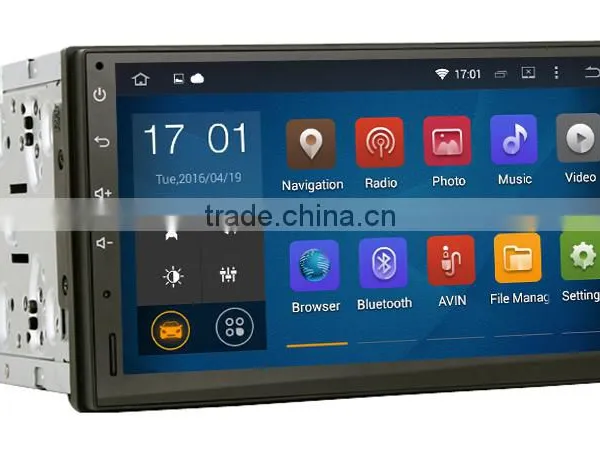 7 Inch High Quality Double Din FR FL RR RL Sub Woofer Audio Car Gps Dvd Player for Universal photo-3
