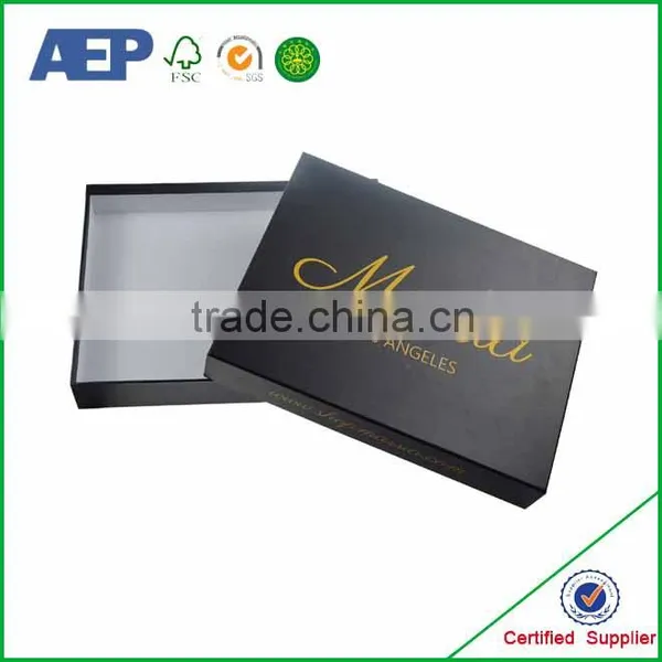 New Design Costom Made Black Color Cardboard Shoe Boxes photo-4