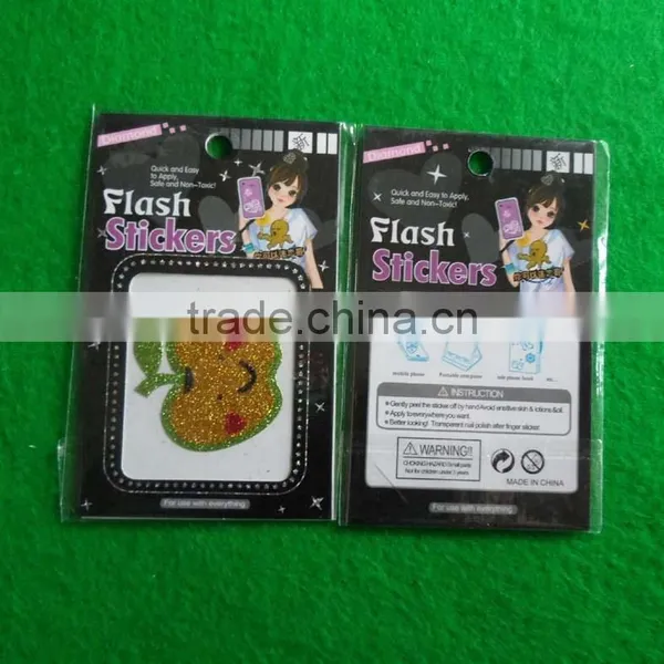 Apple Glitter Cartoon Sticker for Mobile Phone photo-2