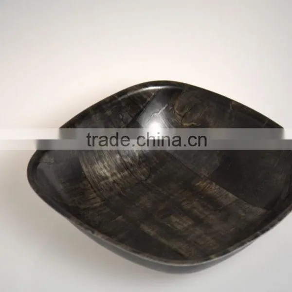 2015 New Style French Creative Black Color Woven Rustic Wooden Bowl Serving Kitchenware Tableware photo-3