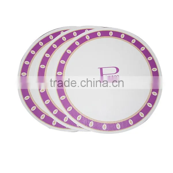 Hangzhou Lvyang/GoBest Golden Food Grade Foiled Stamping Party Disposable Paper Plate For Weeding photo-6
