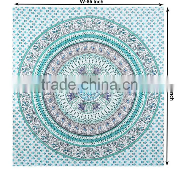 Mandala Elephant Tapestry, Wall Hanging Tapestry, Indian Mandala Tapestries Supplier Export Indian Art Mandala Home Decor Items photo-4