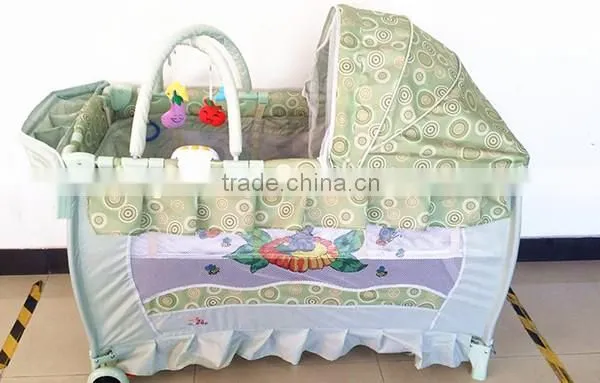 Baby Cot Bed With Music, Canopy Baby Travel Cot, Portable Deluxe Baby Crib photo-5