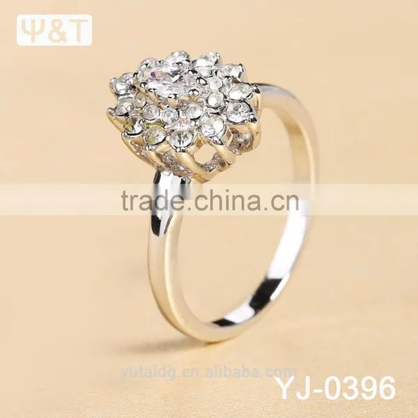 Jingli Jewelry Ladies Diamond Jewelry Flower Shaped Ring (YJ-396) photo-3