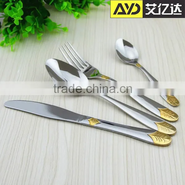Jieyang Aiyida Wholesale Tableware Gold Cutlery Set Wooden Box photo-2