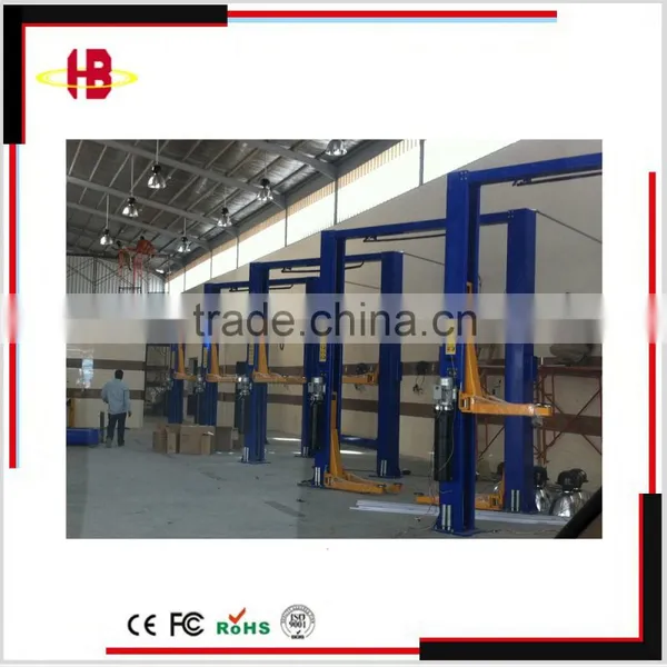 4.5T Hydraulic Two Post Clear Floor Car Lift photo-3