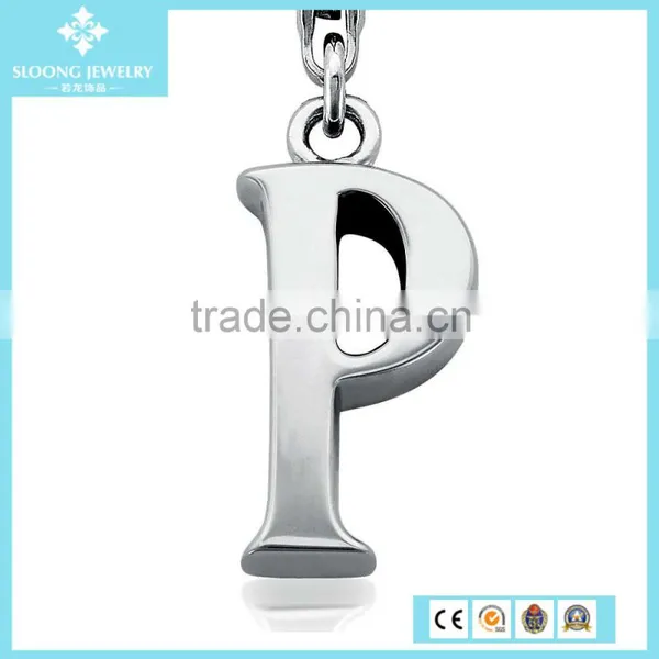 Q Alphabet Pendant Design Letter Q Charm in Sterling Silver photo-4