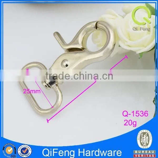 Q-1536 Zinc Alloy Hook Fancy Tiny Silver Zipper Hooks photo-2