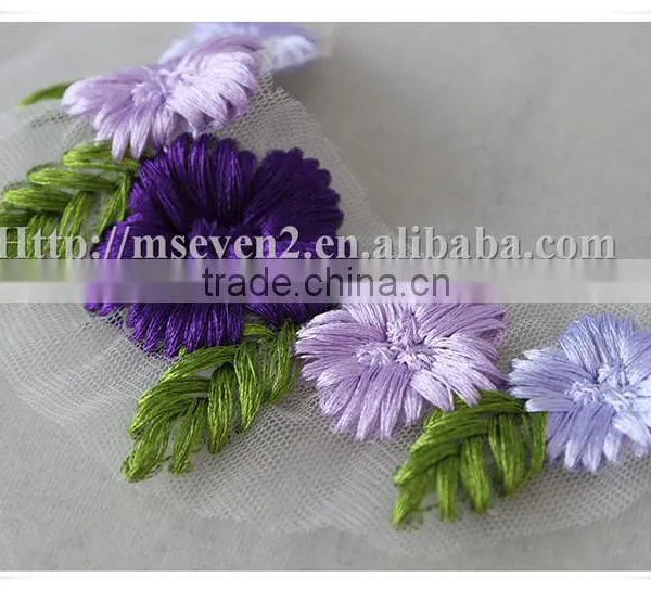 Excellent Quality New Products Beautiful Cord Crochet Flower Appliques Collar photo-5