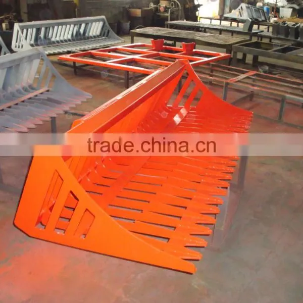 Skid Steer Loader Rock Bucket (skid Loader Attachment,bobcat Attachment) photo-2