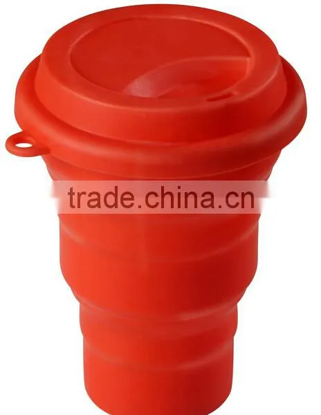 Collapsible Silicone Travel Coffee Tea Cup, Camping Travel Cup BPA Free photo-5