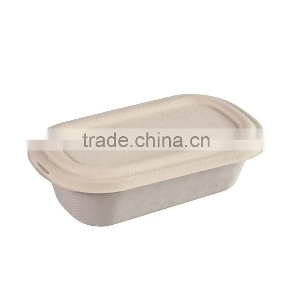 Biodegradable 1000ml Sugarcane Food Container With Separate Lid photo-4