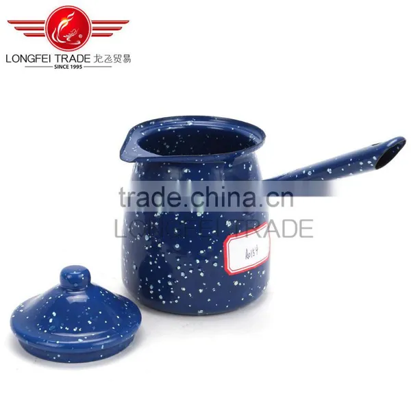 Blue Color Japanese/arabic Porcelain Coffee Set With Handle photo-3